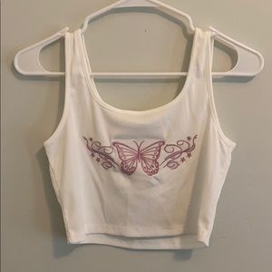 brand new butterfly tank top!!